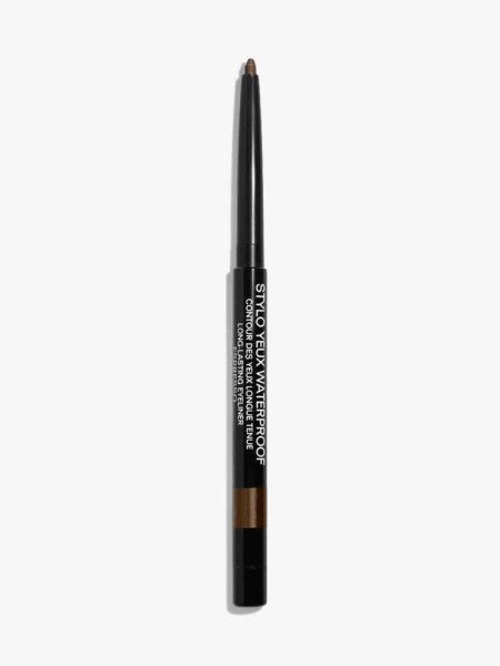 Chanel Stylo Yeux Waterproof Longwear Eyeliner in black container on light gray background