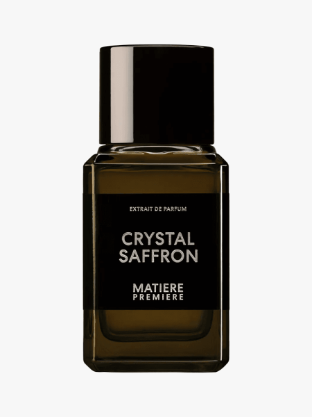 Matiere Premiere Crystal Saffron Extrait in branded component on a light gray background